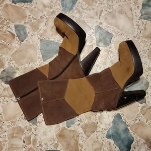 Vintage Patchwork Sketchers Boots